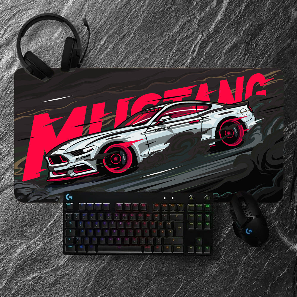 Racing Car-Themed Gaming Mouse Pad