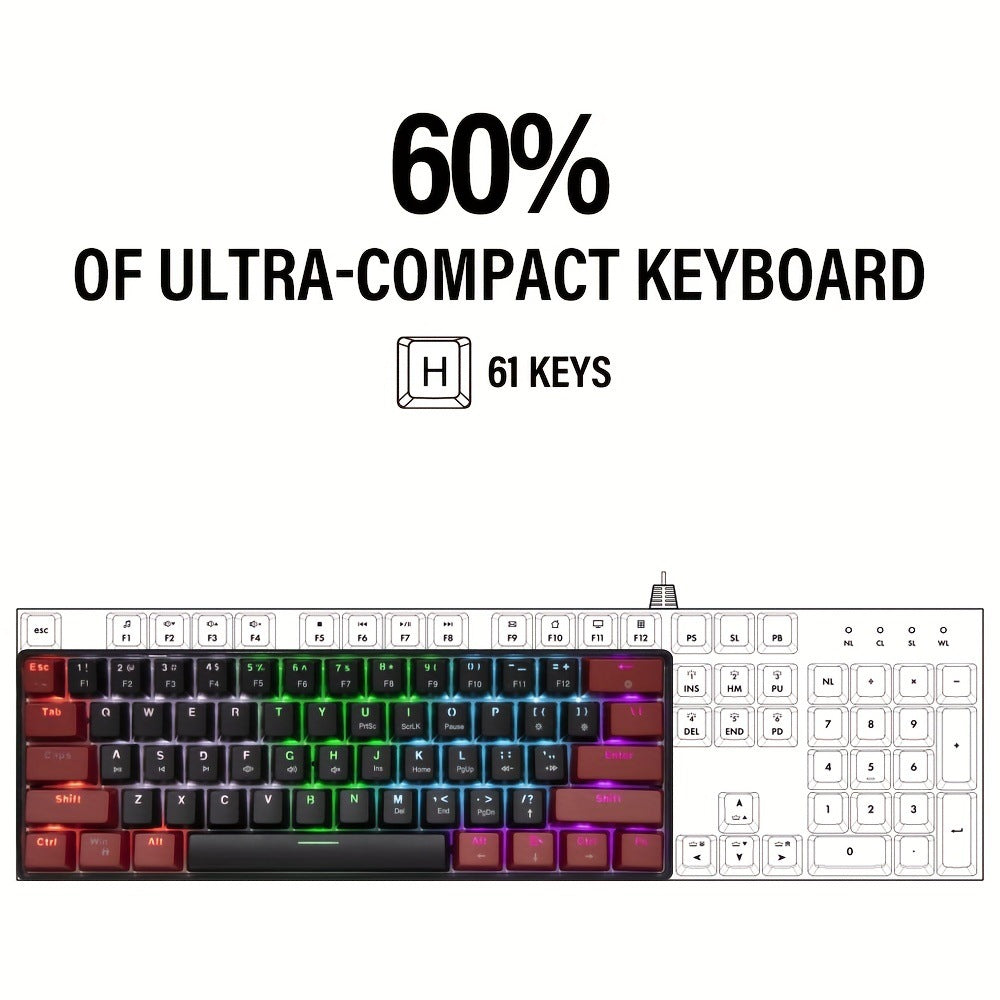 Luminous mechanical keyboard for gaming