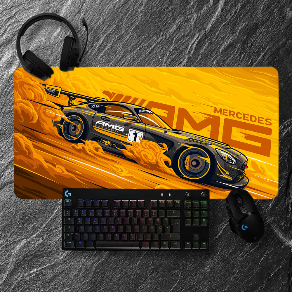 Racing Car-Themed Gaming Mouse Pad