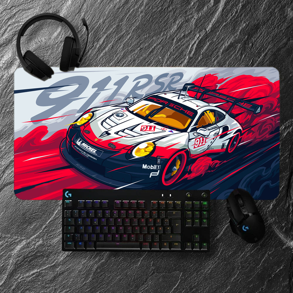 Racing Car-Themed Gaming Mouse Pad